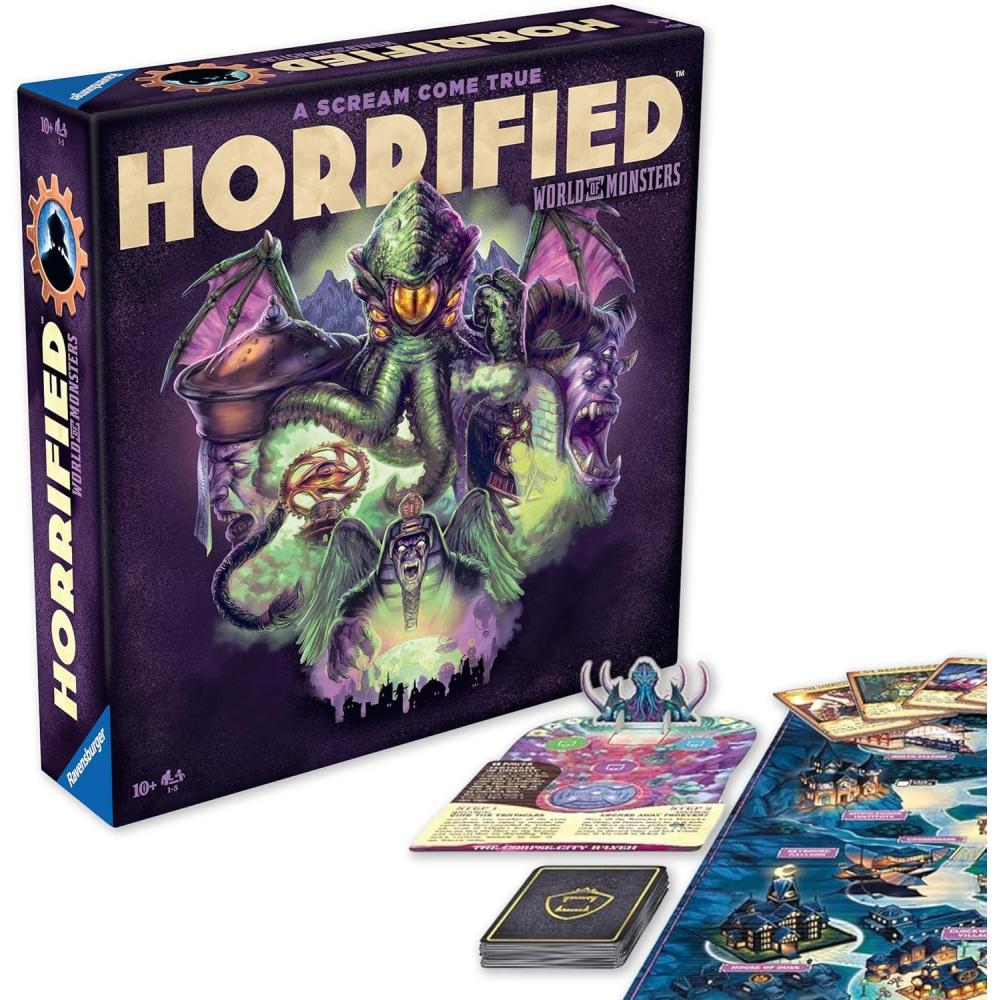 imageRavensburger Horrified Games World of Monsters Strategy Board Game Boost Critical Thinking ampamp Teamwork Cooperative Gameplay Unique Monster Challenges 1 to 5 Players Adults ampamp Kids 10
