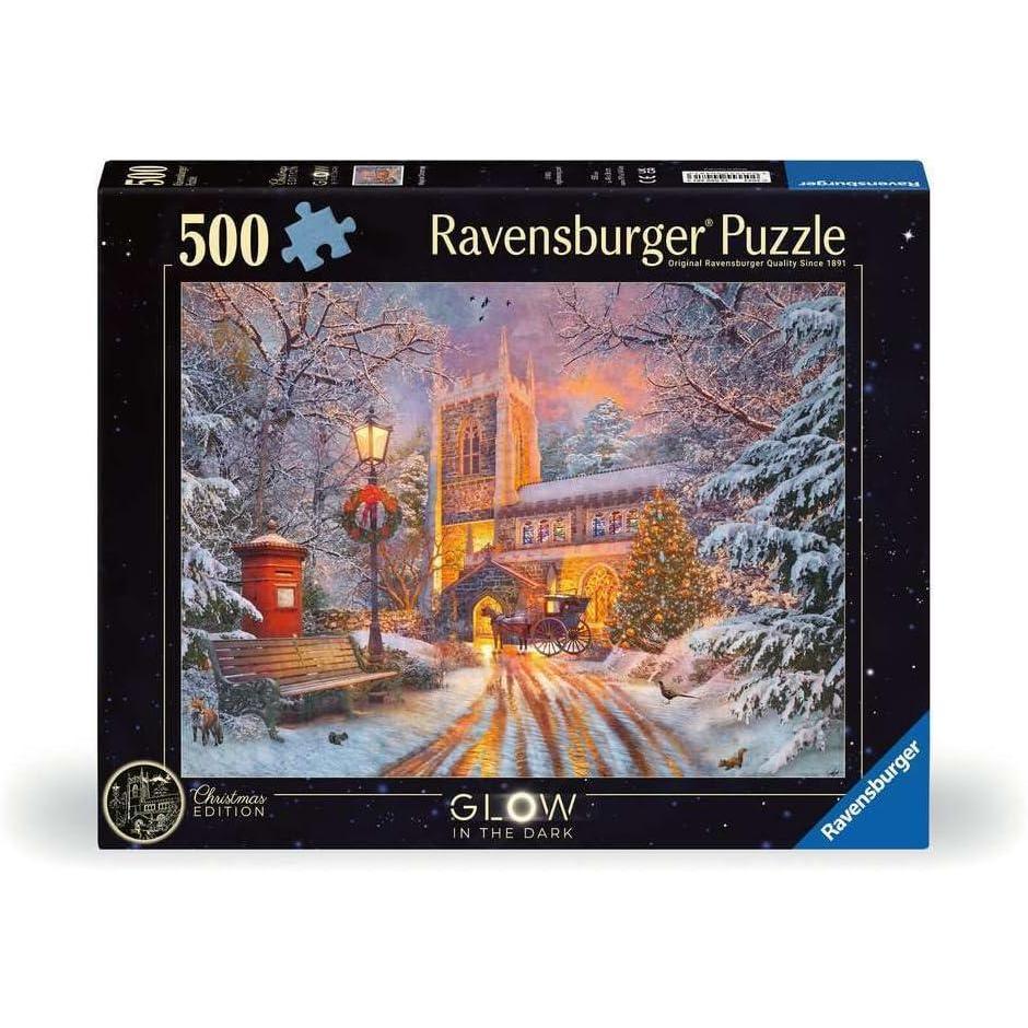 imageRavensburger Magical Christmas 500 Piece Jigsaw Puzzle Festive ampamp Illuminated Winter Scene Premium QualityNew Design