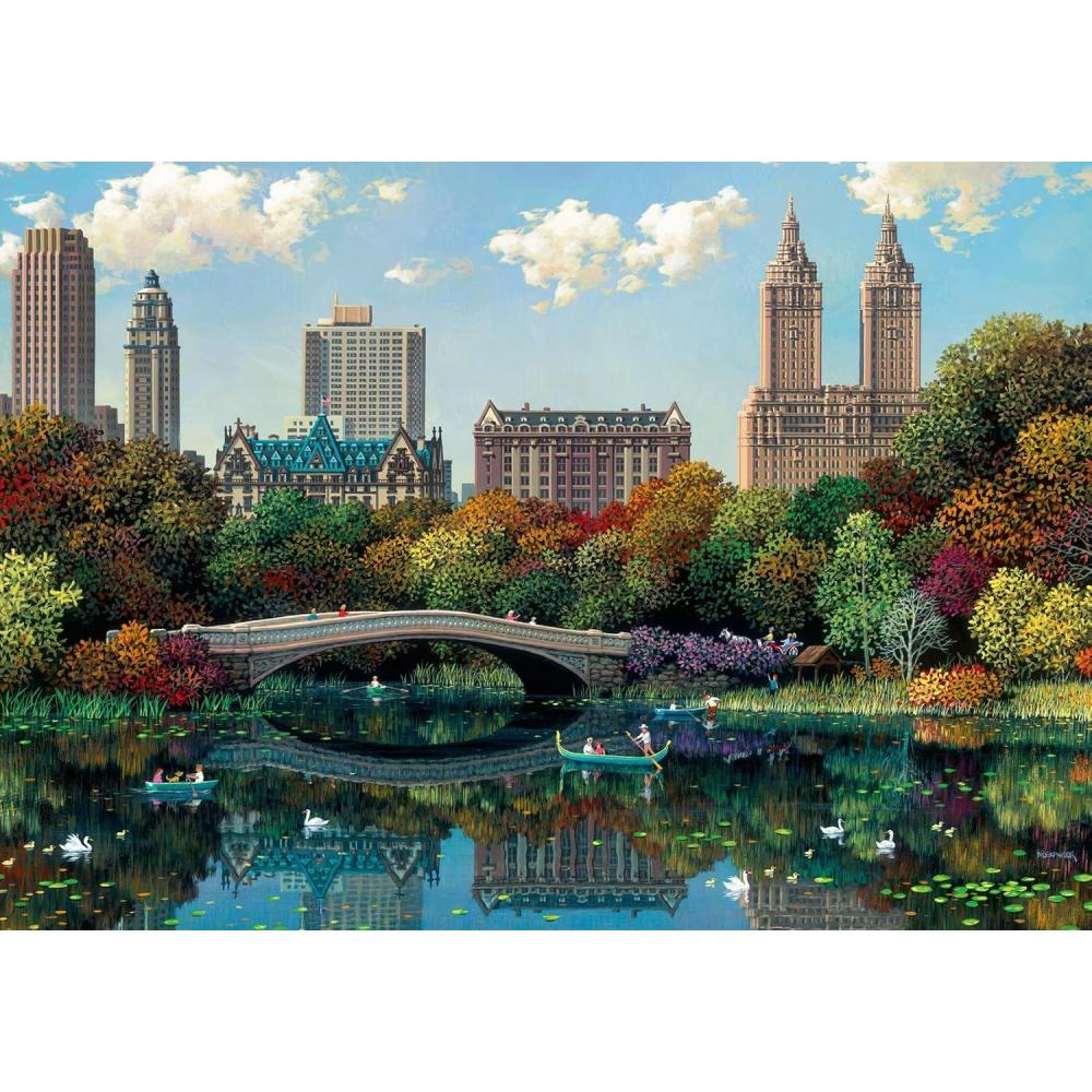 imageRavensburger NY Central Park Bow Bridge 1000 Piece Jigsaw Puzzle Relaxing Activity Unique and Perfectly Fitting Pieces Durable Puzzle for Adults