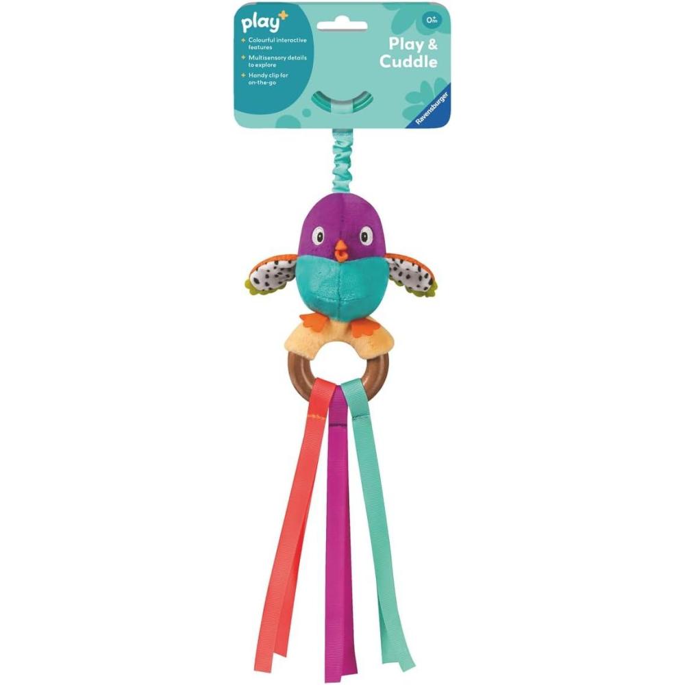 imageRavensburger Play Shake ampamp Chirp Bird Interactive Sound Toy Engages Auditory ampamp Tactile Exploration ClipOn Design