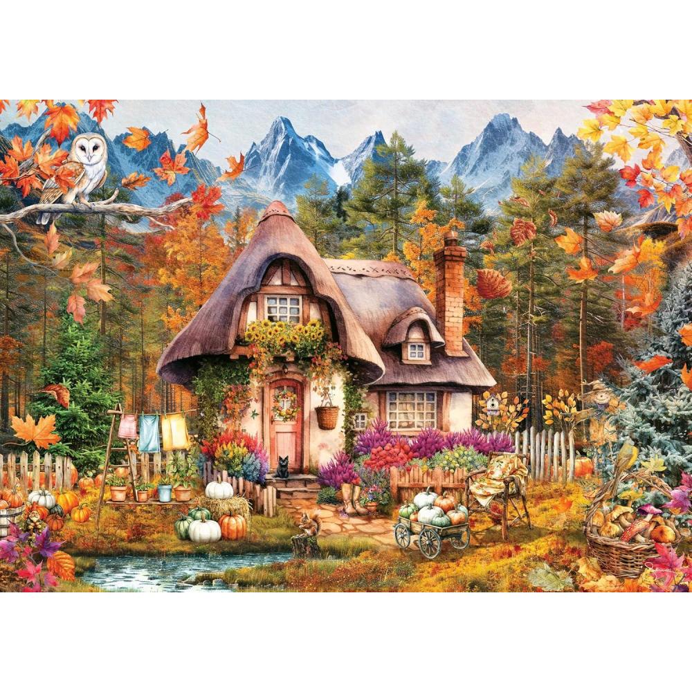 imageRavensburger Pumpkin Cottage 1000 Piece Jigsaw Puzzle Premium Quality Made in Europe FSC Certified Materials