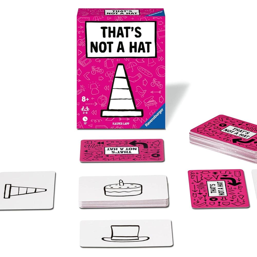 imageRavensburger Thats Not A Hat  Fun Bluffing ampamp Memory Party Game for All Ages Components  Ideal for Family Gatherings  Great Replay Value  FSCCertified MaterialsThats Not A Hat