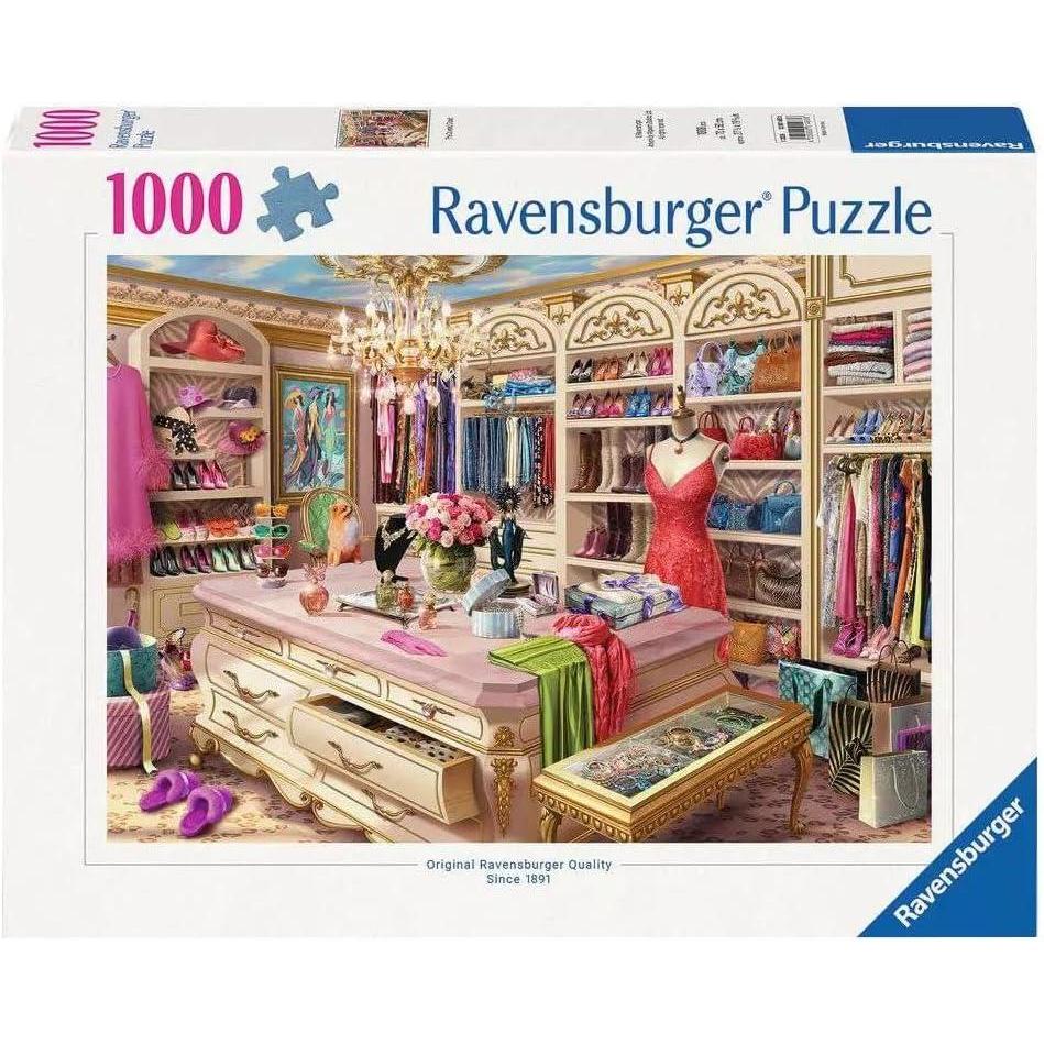 imageRavensburger The Coveted Closet 1000 Piece Jigsaw Puzzle Boutique Wardrobe Experience by Wigwam Studios Perfect Interlocking Fit EcoFriendly Materials