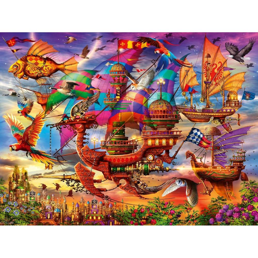 imageRavensburger The Flight 1500 Piece Jigsaw Puzzle by Ciro Marchetti Precision Cut Vibrant GlareFree Imagery Great for Adults ampamp Kids