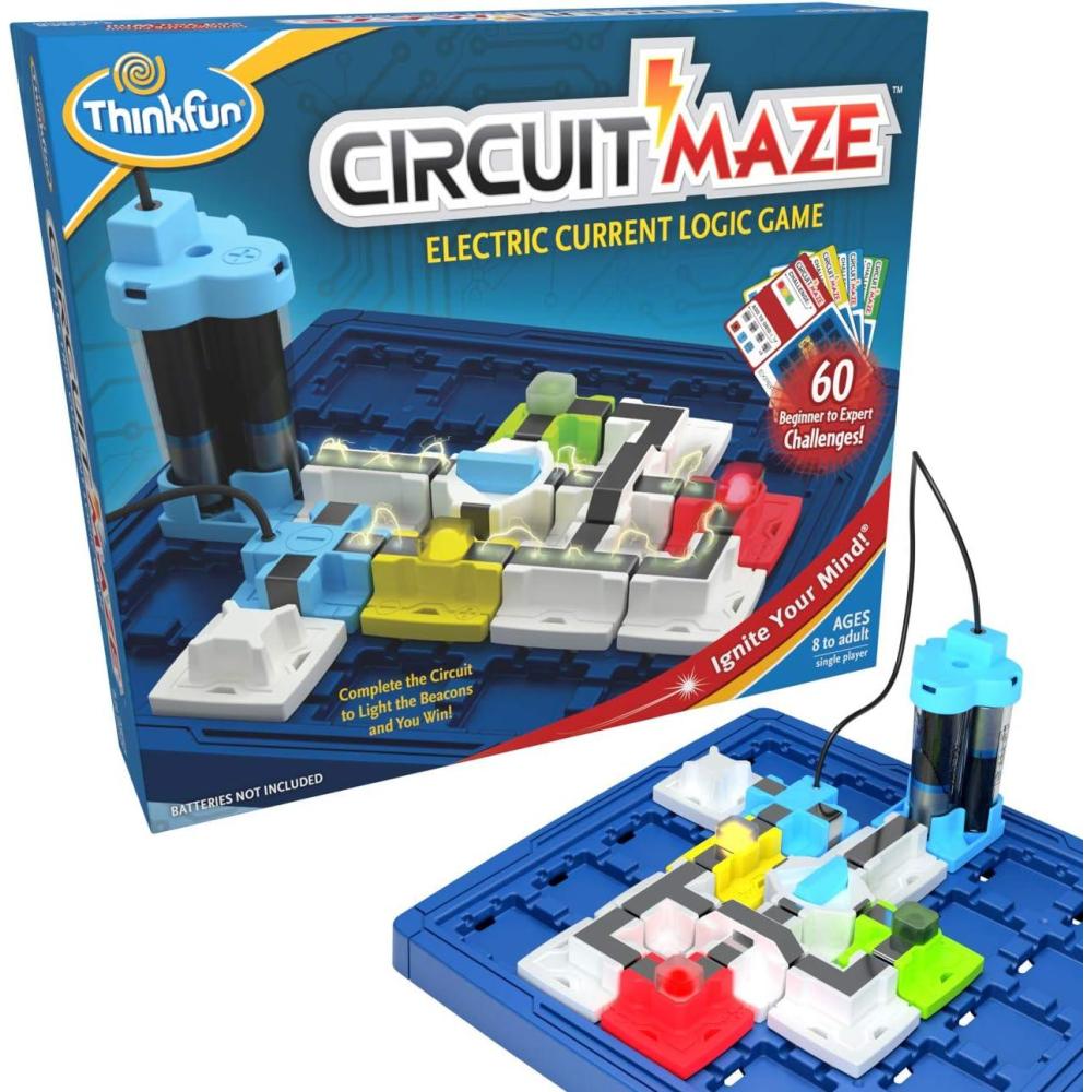 imageThinkFun Circuit Maze Game BrainBoosting STEM Toy Teaches Circuitry Through Engaging Gameplay Toy of The Year Finalist Ideal for Boys and Girls Age 8 and Up