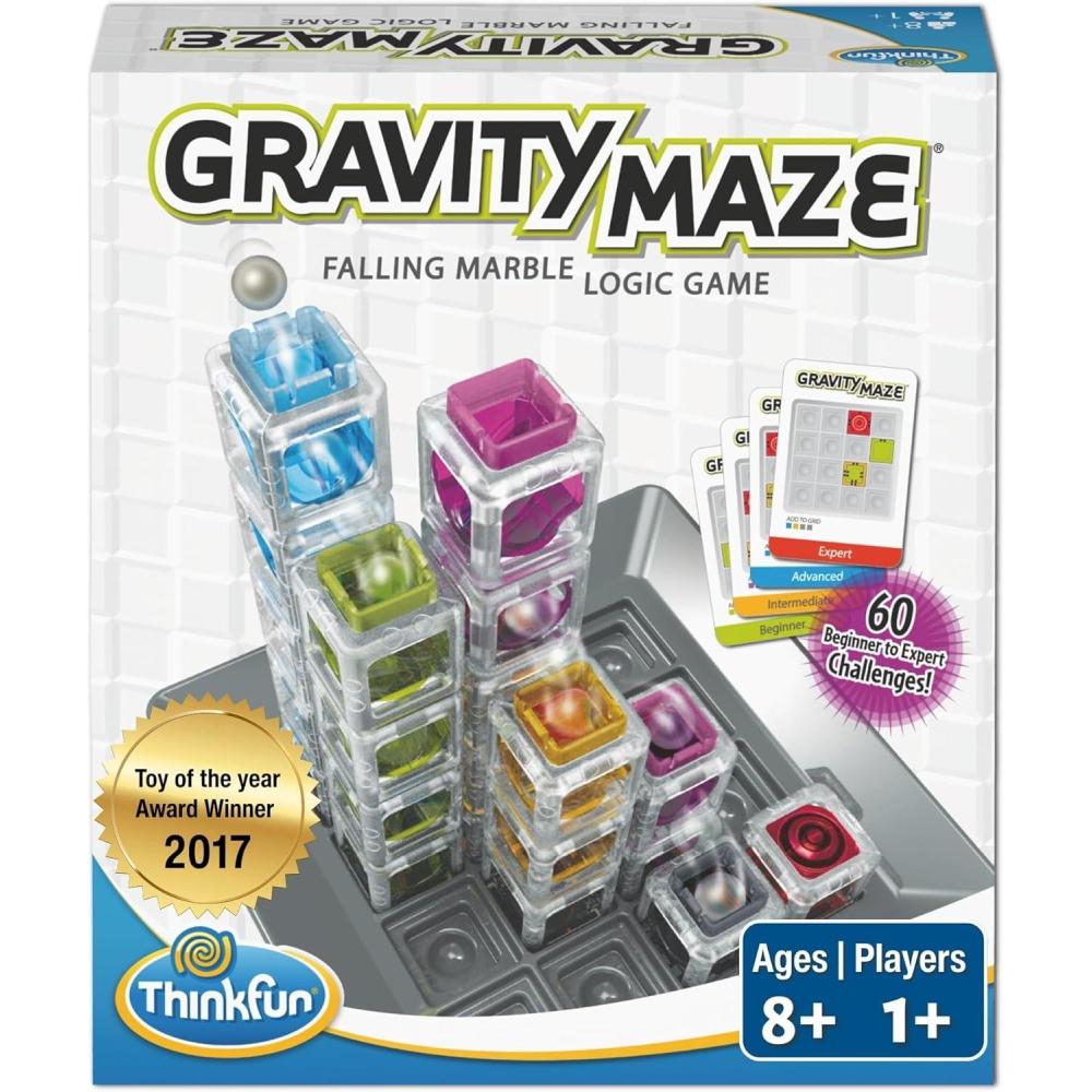imageThinkFun Gravity Maze  Falling Marble Logic Game  Challenging STEM Toy for Kids 812  Gravity Marble Maze  BrainBuilding Fun  Educational Gift  Boosts Critical Thinking ampamp Problem Solving