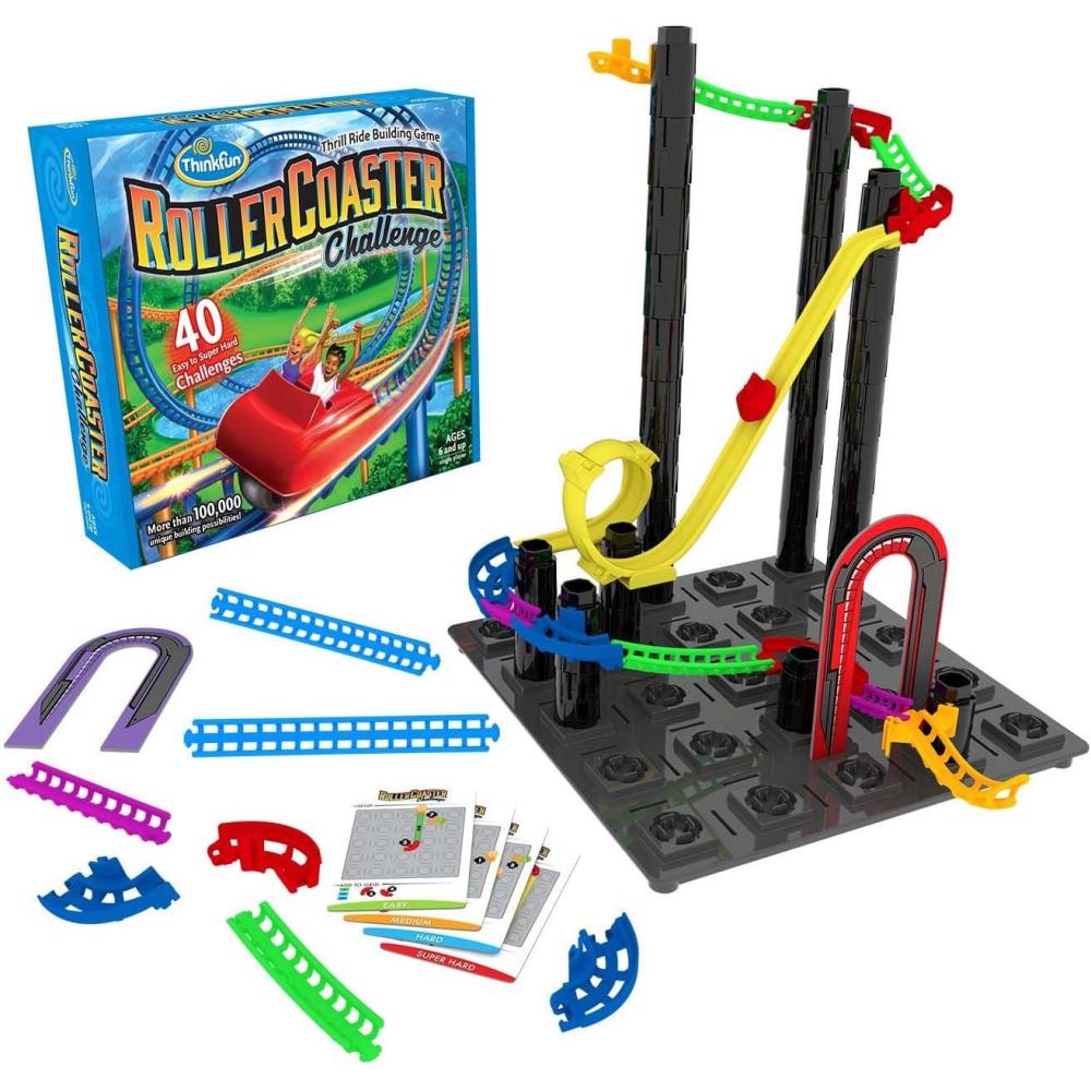 imageThinkFun Roller Coaster Challenge STEM Toy and Building Game for Boys and Girls Age 6 and Up  TOTY Game of the Year Finalist
