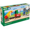 BRIO World – 36023 Cargo Delivery Set | 29-Piece Wooden Train Set Toy for Kids Age 3 Years Up