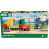 BRIO World – 36023 Cargo Delivery Set | 29-Piece Wooden Train Set Toy for Kids Age 3 Years Up