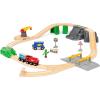 BRIO World – 36023 Cargo Delivery Set | 29-Piece Wooden Train Set Toy for Kids Age 3 Years Up