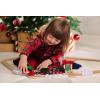 BRIO World – Christmas Steaming Train – Battery-Operated Train – 27-Pc Motorized Steam Engine for Wooden Track with Lights and Kid-Friendly Steam – Interactive Play with Forward/Reverse – for Kids 3+(BRIO World – 36014 Christmas Steaming Train Set | 27-Piece Kid-Friendly Set | Age 3+ Compatible | FSC-Certified Beech Wood | Complements All BRIO Railway Sets & Accessories | Multicolor)
