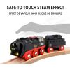 BRIO World – Christmas Steaming Train – Battery-Operated Train – 27-Pc Motorized Steam Engine for Wooden Track with Lights and Kid-Friendly Steam – Interactive Play with Forward/Reverse – for Kids 3+(BRIO World – 36014 Christmas Steaming Train Set | 27-Piece Kid-Friendly Set | Age 3+ Compatible | FSC-Certified Beech Wood | Complements All BRIO Railway Sets & Accessories | Multicolor)