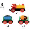 BRIO World Battery Operated Action Train – Motorized for Wooden Tracks – Kids Electric Set – Includes Moving Coal Wagon & Rotating Cement Mixer – Compatible with All Railway Sets – Kids Ages 3 & Up(Train)