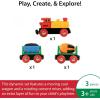 BRIO World Battery Operated Action Train – Motorized for Wooden Tracks – Kids Electric Set – Includes Moving Coal Wagon & Rotating Cement Mixer – Compatible with All Railway Sets – Kids Ages 3 & Up(Train)
