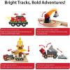 BRIO World Cargo Railway Deluxe – Wooden Track Train Set – Battery-Powered Engine, 3 Cranes, Bridge, Truck – Kids Ages 3+ – Compatible with All Wooden Rail Sets – FSC Certified Wood – 54-Pieces(Cargo Railway)