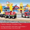 BRIO World Cargo Railway Deluxe – Wooden Track Train Set – Battery-Powered Engine, 3 Cranes, Bridge, Truck – Kids Ages 3+ – Compatible with All Wooden Rail Sets – FSC Certified Wood – 54-Pieces(Cargo Railway)