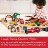 BRIO World Deluxe Railway Set – 87-Piece Wooden Train Set – Includes Passenger & Freight Trains, Stations, Accessories – Safe & Sustainable – MESH Accredited Fun Play for Kids Ages 3 & Up(Railway Set)