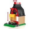 BRIO World Farm Railway Set – 20-Piece FSC-Certified Wood Train Set & Accessories – Works with All BRIO Wooden Railway Sets – Includes Barn, Tractor, Hay Crane, Tracks & More – Fun for Kids Ages 3+(BRIO 33719 Farm Railway Playset – Interactive Toy Train Set for Kids | FSC-Certified Wood | Expandable Tracks | Promotes Skill Development)