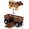 BRIO World Farm Railway Set – 20-Piece FSC-Certified Wood Train Set & Accessories – Works with All BRIO Wooden Railway Sets – Includes Barn, Tractor, Hay Crane, Tracks & More – Fun for Kids Ages 3+(BRIO 33719 Farm Railway Playset – Interactive Toy Train Set for Kids | FSC-Certified Wood | Expandable Tracks | Promotes Skill Development)