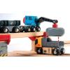 BRIO World Rail & Road Loading Set – 32-Piece FSC-Certified Wood Train Set & Accessories – Special Crane Car, Flatbed, Tracks, & More – Works with All Wooden Railway Sets – Fun Play for Ages 3+(Set)