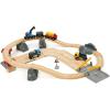 BRIO World Rail & Road Loading Set – 32-Piece FSC-Certified Wood Train Set & Accessories – Special Crane Car, Flatbed, Tracks, & More – Works with All Wooden Railway Sets – Fun Play for Ages 3+(Set)