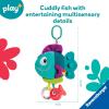 Ravensburger Play+ Pop-It Piranha – Blue | Crinkle, Rattle & Teether Toy | Engages Sensory & Fine Motor Skills