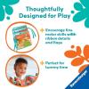 Ravensburger Play+ Tummy Time Book – Wild Animals | Dual-Sided Baby Book | Encourages Early Sensory Development