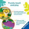 Ravensburger Play+ Wooden Touch & Play Puzzle – in The Jungle | Textured Wooden Puzzle | Engages Tactile & Fine Motor Skills