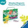 Ravensburger Play+ Wooden Touch & Play Puzzle – in The Jungle | Textured Wooden Puzzle | Engages Tactile & Fine Motor Skills