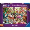 Ravensburger The Cat Groomer – 1000 Piece Jigsaw Puzzle by Dean Macadam – Whimsical Cat Salon Scene – Vibrant Artwork – Premium Quality Ages 14 and Up