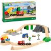 BRIO World – 36023 Cargo Delivery Set | 29-Piece Wooden Train Set Toy for Kids Age 3 Years Up