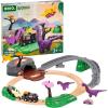 BRIO World Dinosaur Adventure Set – 21-Piece FSC-Certified – Wood Train Set & Accessories – Works with All BRIO Railway Sets – Dinosaur Train Engine, 2 Wagons, Dinosaurs, Tracks & More – Ages 3+(BRIO World – 36094 Dinosaur Adventure Set | Deluxe Toy Train Set for Kids Aged 3 Years Up | Includes Playful Dinosaurs & Scenic Pieces | Compatible with BRIO Train Sets)