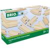 BRIO World Expansion Pack Intermediate – Works with All BRIO Train Sets – FSC-certified 16-Piece Wooden Train Tracks with Switches – Grow Existing Systems and Create Railway Empires – Kids Ages 3 & Up(Train Tracks)