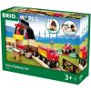 BRIO World Farm Railway Set – 20-Piece FSC-Certified Wood Train Set & Accessories – Works with All BRIO Wooden Railway Sets – Includes Barn, Tractor, Hay Crane, Tracks & More – Fun for Kids Ages 3+(BRIO 33719 Farm Railway Playset – Interactive Toy Train Set for Kids | FSC-Certified Wood | Expandable Tracks | Promotes Skill Development)