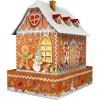 Ravensburger – 3D Gingerbread House with Lights – 216 Piece Jigsaw Puzzle – Traditional Gingerbread House with Sturdy Base & Safe LED Lighting – Premium Quality – Ages 8+