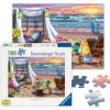 Ravensburger – Cabana Retreat – 500 Piece Large Format Jigsaw Puzzle – Enjoy Peaceful, Salty Breezes and a Stunning Ocean Sunset – Frameable – Premium Quality – Puzzles for Adults(Jigsaw Puzzle)