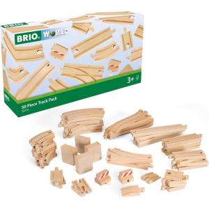 BRIO World Special Track Pack – 50-Piece Set – FSC-Certified Wooden Train Track Pieces – Expand Creativity – Compatible with All BRIO Railway Sets – Kids Ages 3 & Up(Pack)