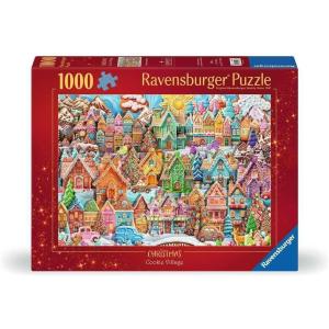 Ravensburger – Christmas Cookie Village – 1000 Piece Jigsaw Puzzle – Piece Together an Entire Gingerbread City – Stunning Detail – Premium Quality – Ages 12+(Multicolor)