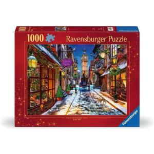 Ravensburger – Christmastime – 1000 Piece Jigsaw Puzzle – Dazzling Turn of The Century London City Scene in Stunning Detail – Premium Quality – Ages 12+