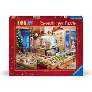 Ravensburger – Merry Mischief – 1000 Piece Jigsaw Puzzle – Caper with Gingerbread Men as They Wreak Havoc in The Kitchen – Stunning Detail – Premium Quality – Ages 12+(New Packaging)