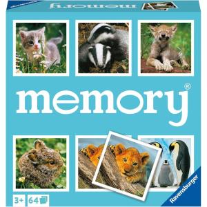 Ravensburger Animal Babies Memory Game – Engaging Picture Matching Game for Kids | Enhances Focus & Memory Skills | Fun for Family Game Night | Ideal for Ages 3 and Up