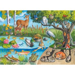 Ravensburger Animals Above and Below – 60 Piece Jigsaw Puzzle for Kids | Explore Nature’s Layers | Promotes Problem Solving Skills | FSC-Certified Materials