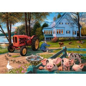 Ravensburger Country Life 300 Piece Large Format Puzzle | Idyllic Farm Scene by Steve Read | Perfect Interlocking Fit | Eco-Friendly Materials