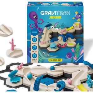 Ravensburger GraviTrax Junior Starter Set – My Ocean – 58-Piece Marble Run Game – Fun and Educational Preschool Marble Construction – STEM-Friendly, Interactive Learning – Kids Age 3 and Older