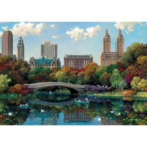 Ravensburger NY Central Park, Bow Bridge 1000 Piece Jigsaw Puzzle | Relaxing Activity | Unique and Perfectly Fitting Pieces, Durable Puzzle for Adults