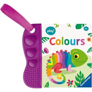 Ravensburger Play+ Flip & Pop – Colours – Waterproof Baby Book – Sensory Pop-Its & Teething Edge