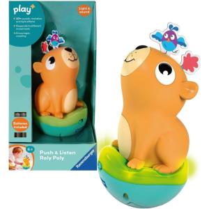 Ravensburger Play+ Push & Listen Roly Poly – Capybara | Sensory Toy with Lights & Sounds | Encourages Movement & Exploration | 6 Months and Up