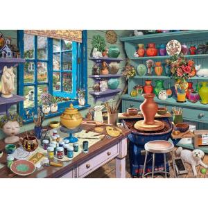 Ravensburger Pottery Studio Sanctuary 500 Piece Jigsaw Puzzle, Companion to Cozy Retreat by Steve Read, Canadian Collection, Eco-Friendly Materials