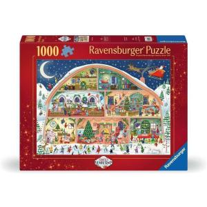 Ravensburger Santa’s Workshop – 1000 Piece Jigsaw Puzzle | A Magical North Pole Creation | Perfect for Holiday Puzzling(New Packaging)