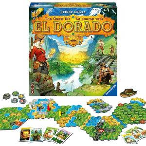 Ravensburger The Quest for El Dorado – Exciting Strategy Board Game | Suitable for Kids & Adults | Designed for 2-4 Players | Inclusive of Mini Expansion